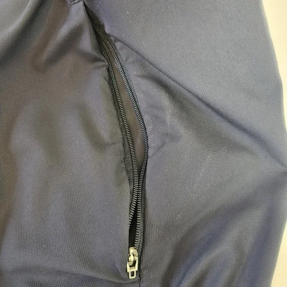 Nike Golf Windbreaker Vest Mens Large Navy Pullover Zip Pockets Elastic Bottom - Picture 4 of 8